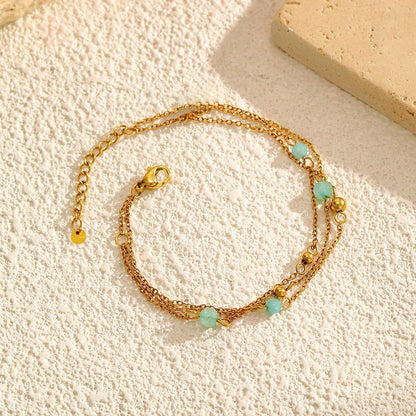 Gold Layered Beaded Bracelet