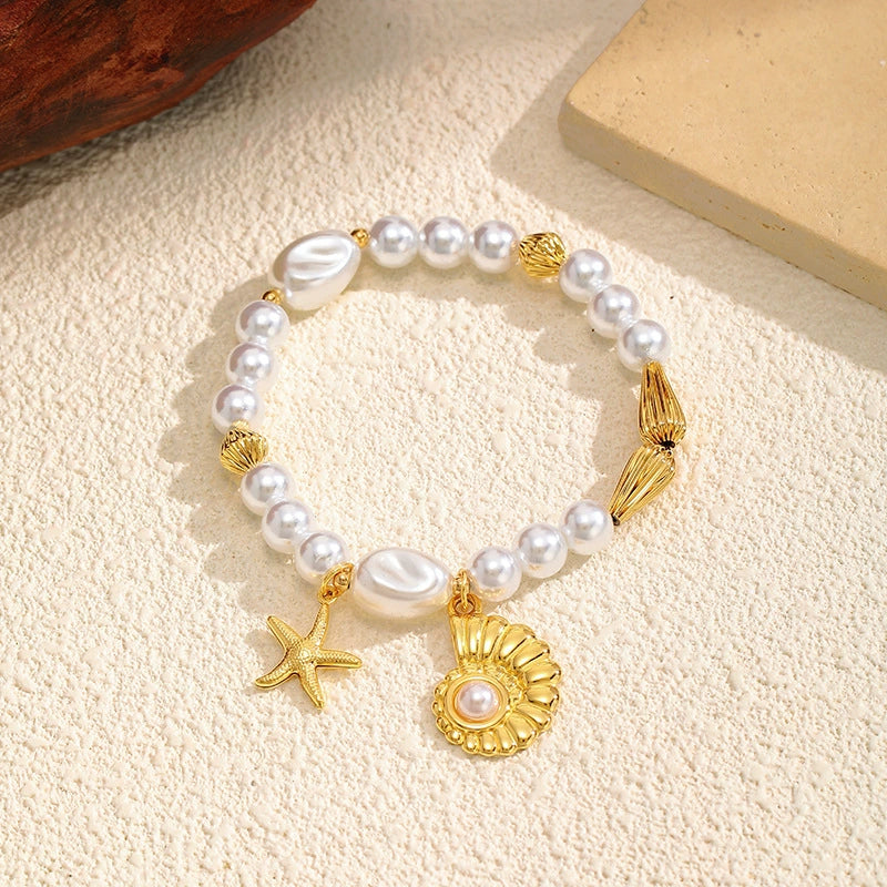 Ocean Pearl 18K Gold Bracelet