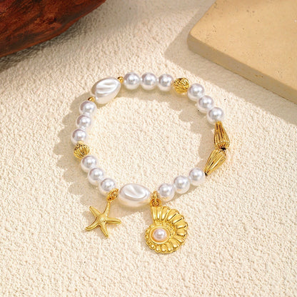Ocean Pearl 18K Gold Bracelet