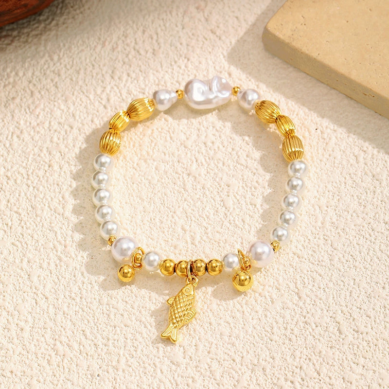 Ocean Pearl 18K Gold Bracelet