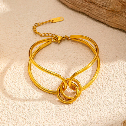 Gold Open Cuff Bracelet