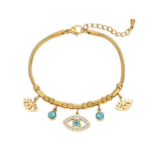 Mystic Turquoise Charm Bracelet