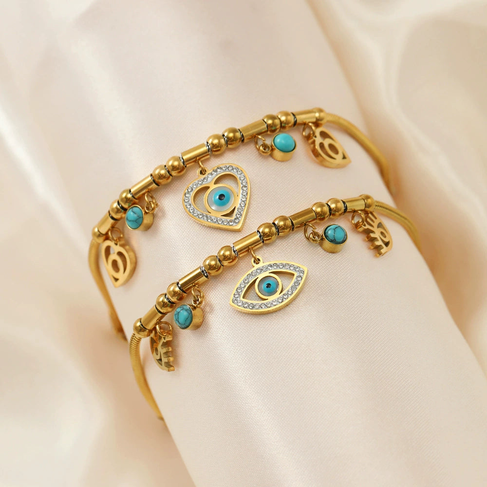 Mystic Turquoise Charm Bracelet