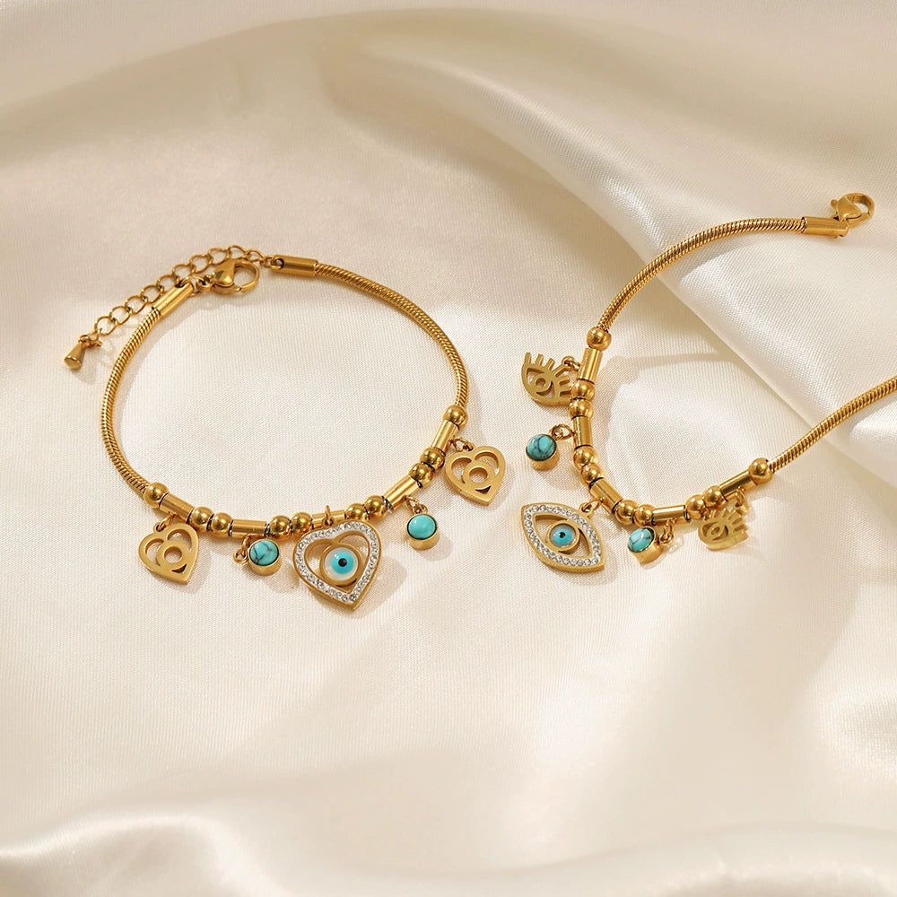 Mystic Turquoise Charm Bracelet