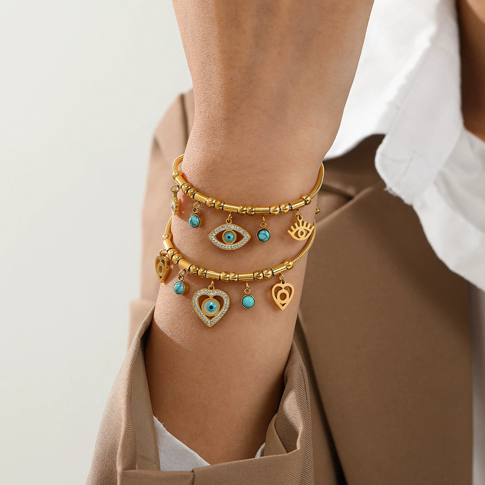 Mystic Turquoise Charm Bracelet