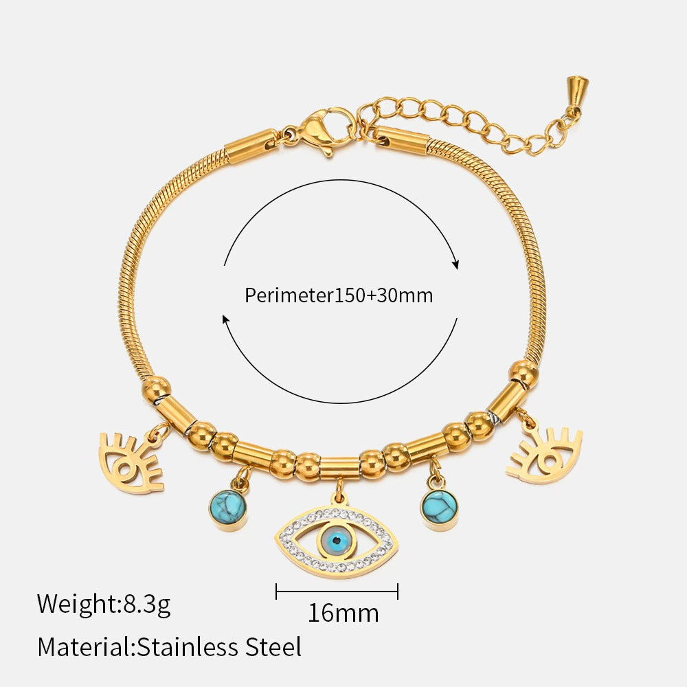 Mystic Turquoise Charm Bracelet