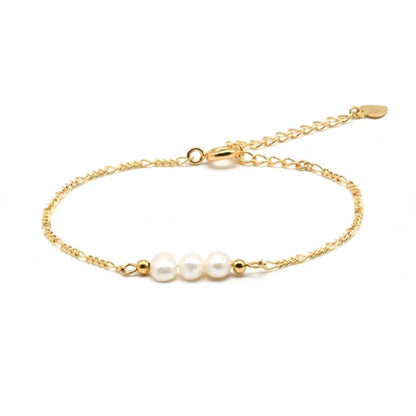 Elara Pearl Glow Bracelet-925 Sterling Silver Timeless Elegance