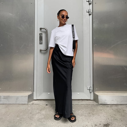 Luxe Satin Mermaid Maxi Skirt