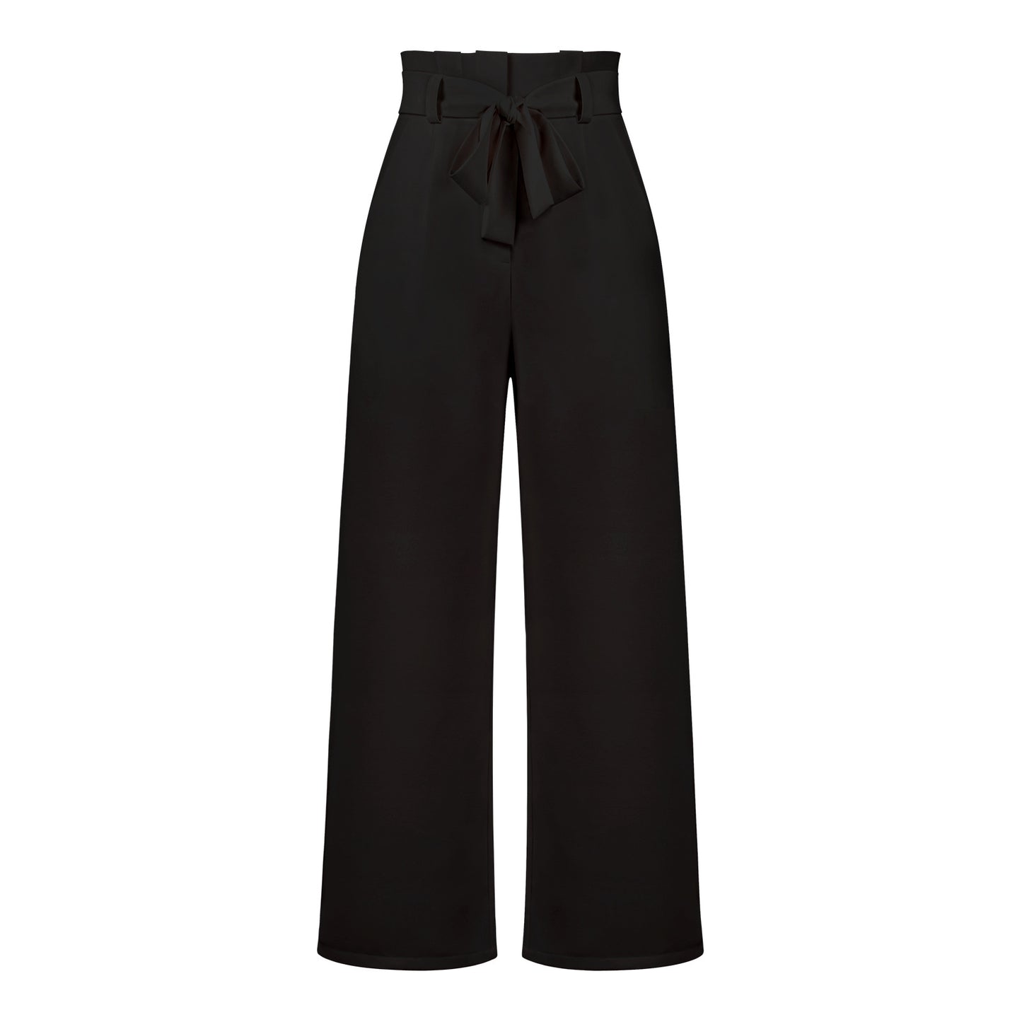 Adiffu Elegant Wide-Leg Work Trousers with Belt