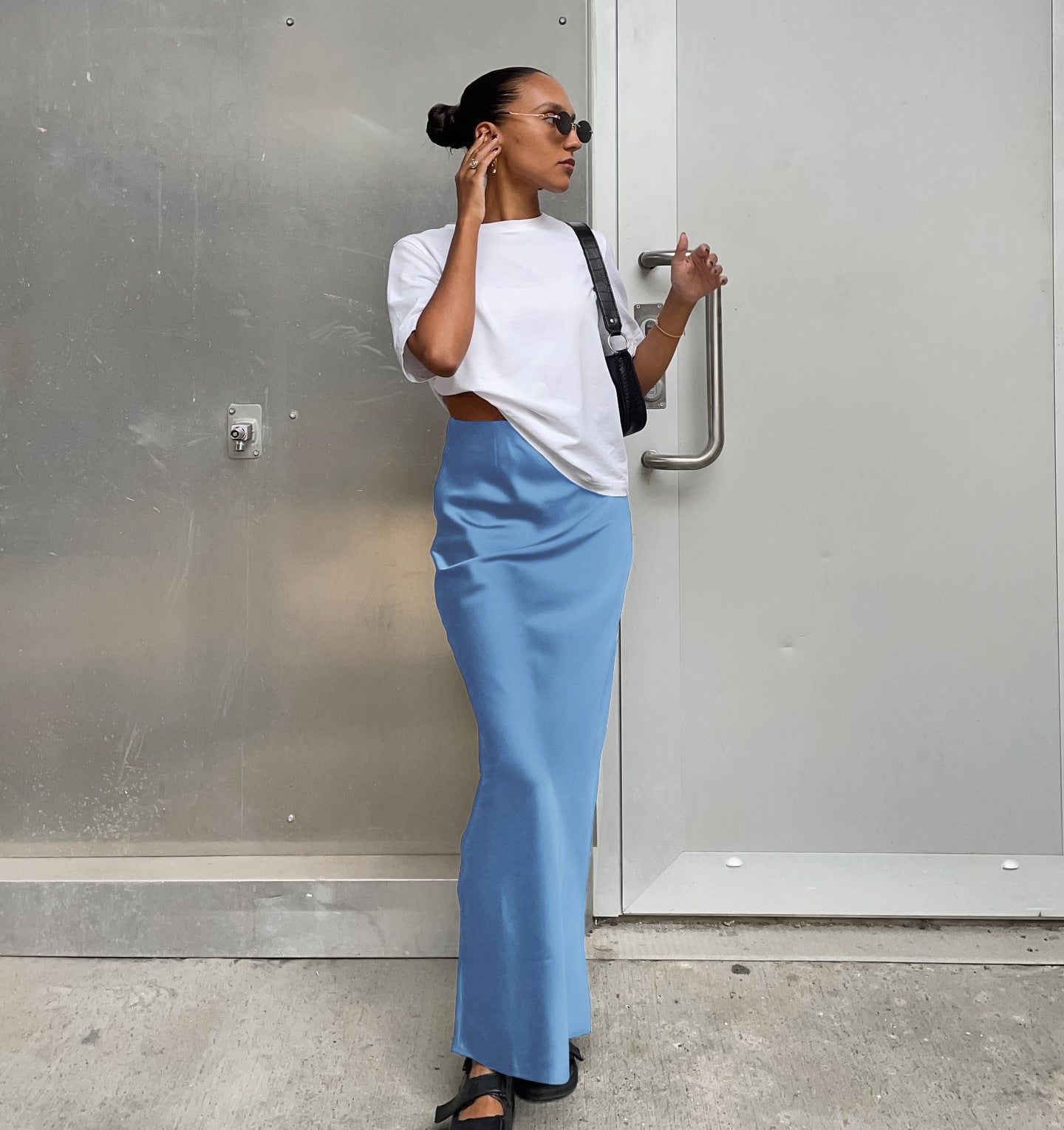 Luxe Satin Mermaid Maxi Skirt