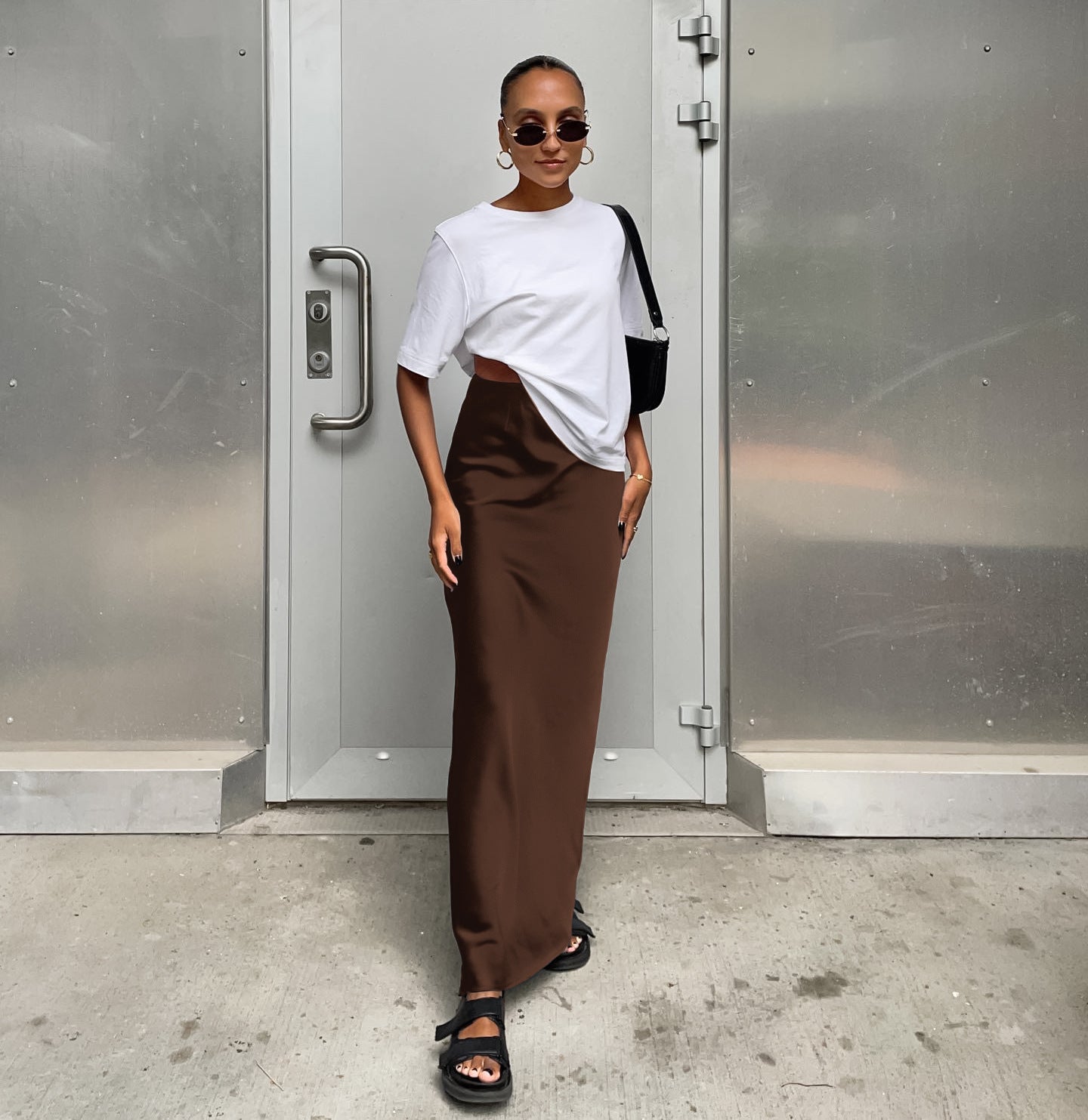 Luxe Satin Mermaid Maxi Skirt