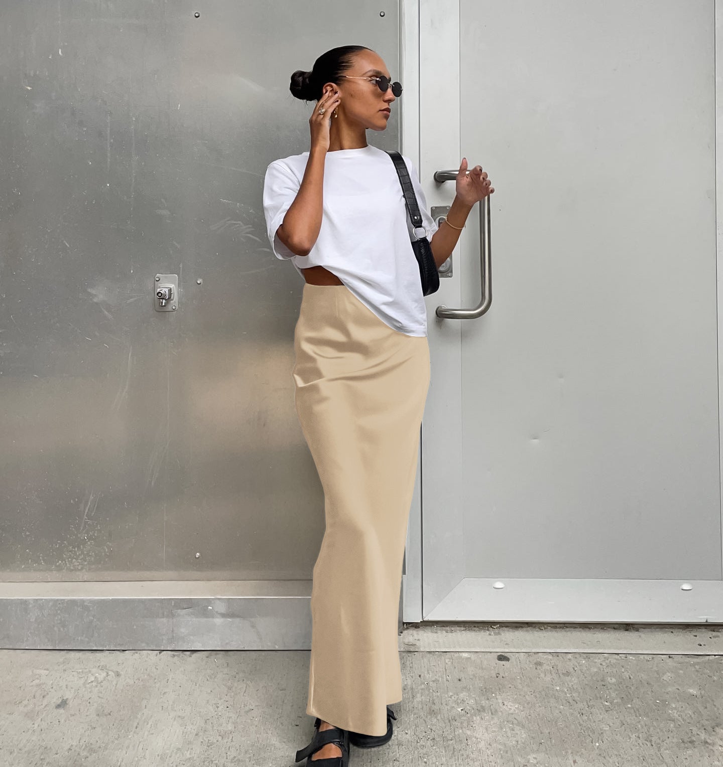 Luxe Satin Mermaid Maxi Skirt