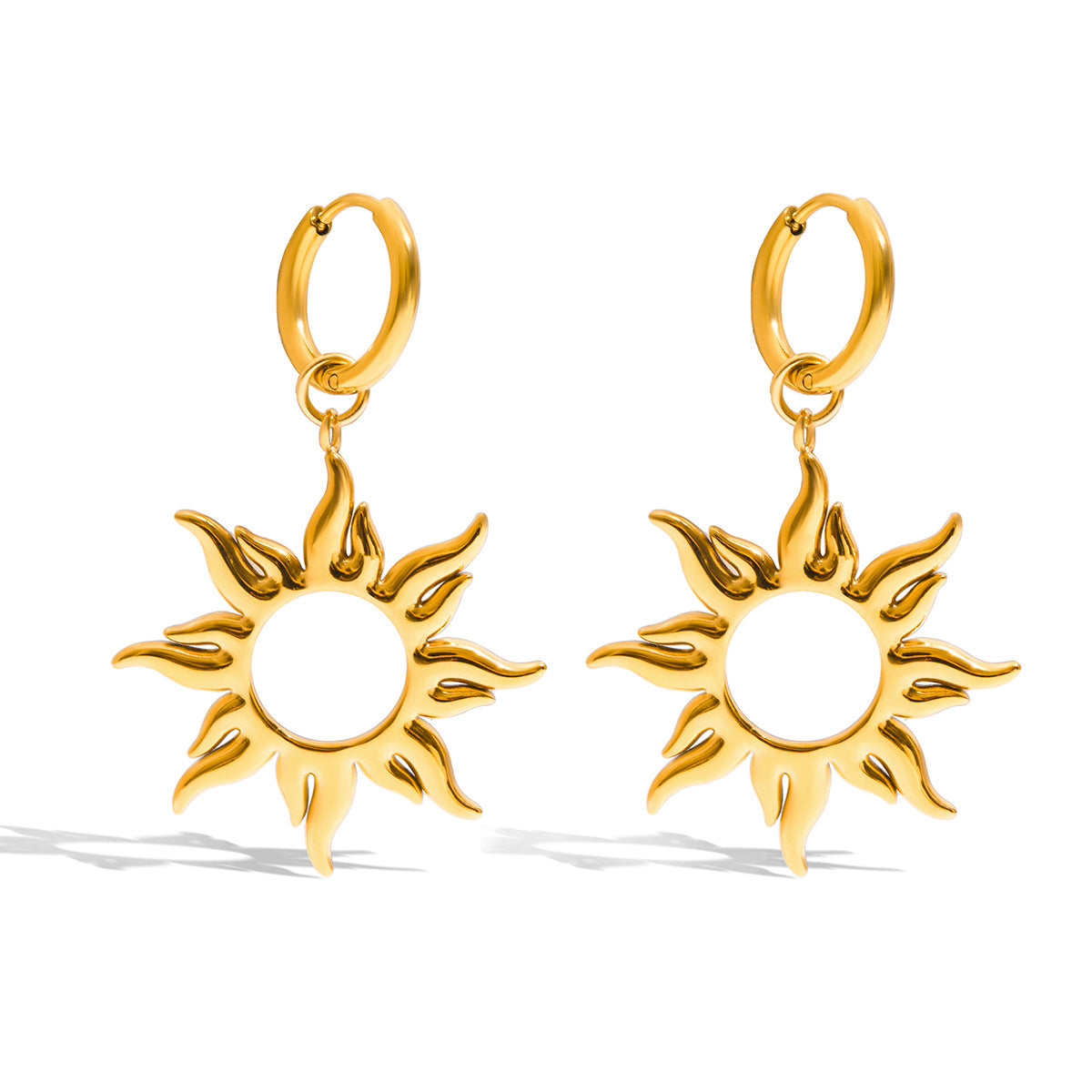 Vintage Sunflower Earrings for Women