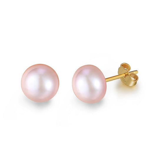 Luna Freshwater Pearl Earrings-S925 Sterling Silver