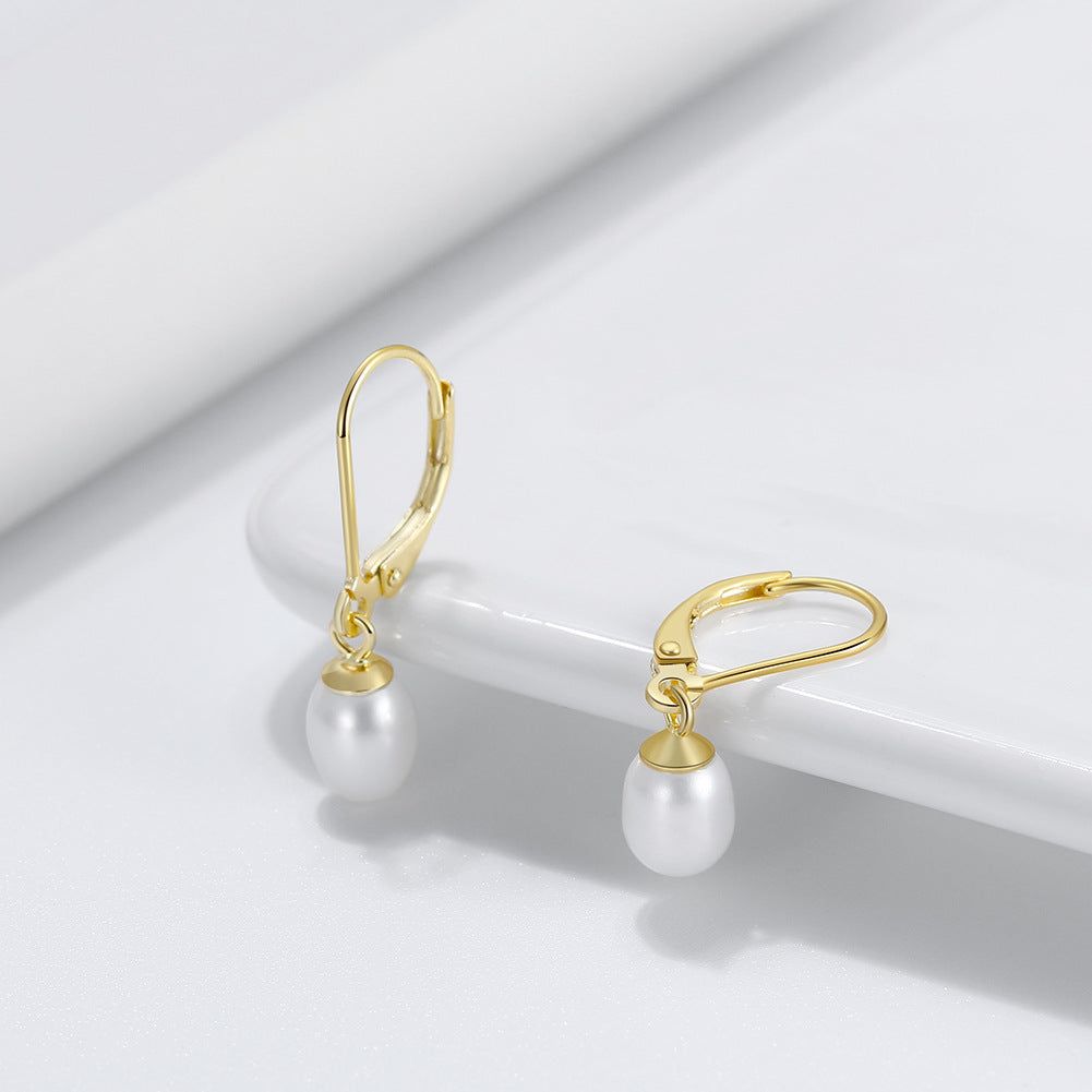 Celeste Baroque Pearl Drop Earrings-S925 Sterling Silver