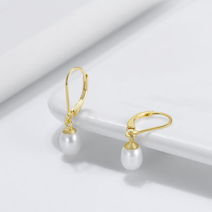 Celeste Baroque Pearl Drop Earrings-S925 Sterling Silver