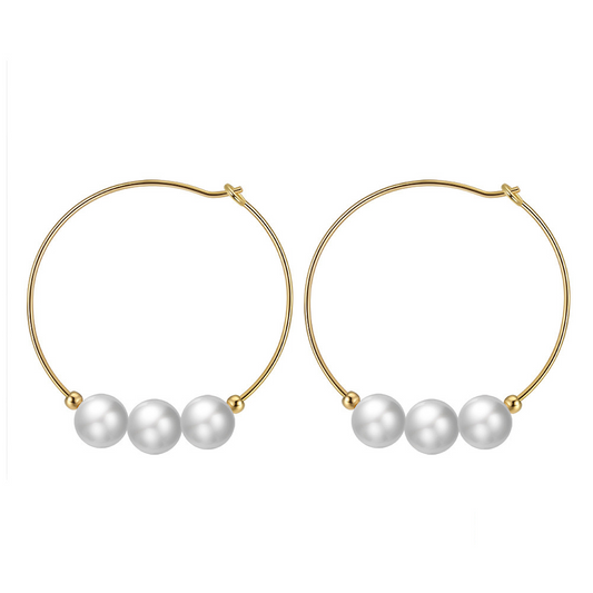 Mila Baroque Pearl Earrings-925 Sterling Silver Korean Minimalist Jewelry