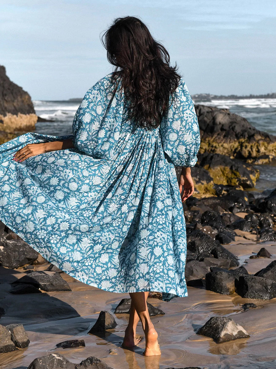 Stylish Floral Loose And Comfortable Dress