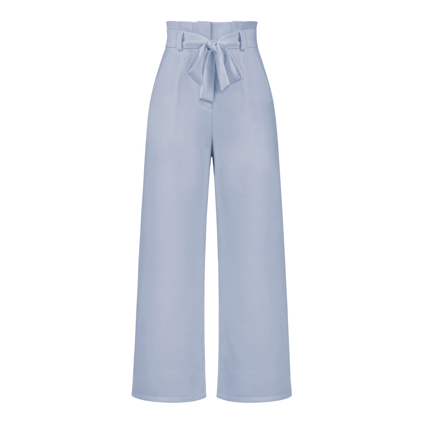 Adiffu Elegant Wide-Leg Work Trousers with Belt