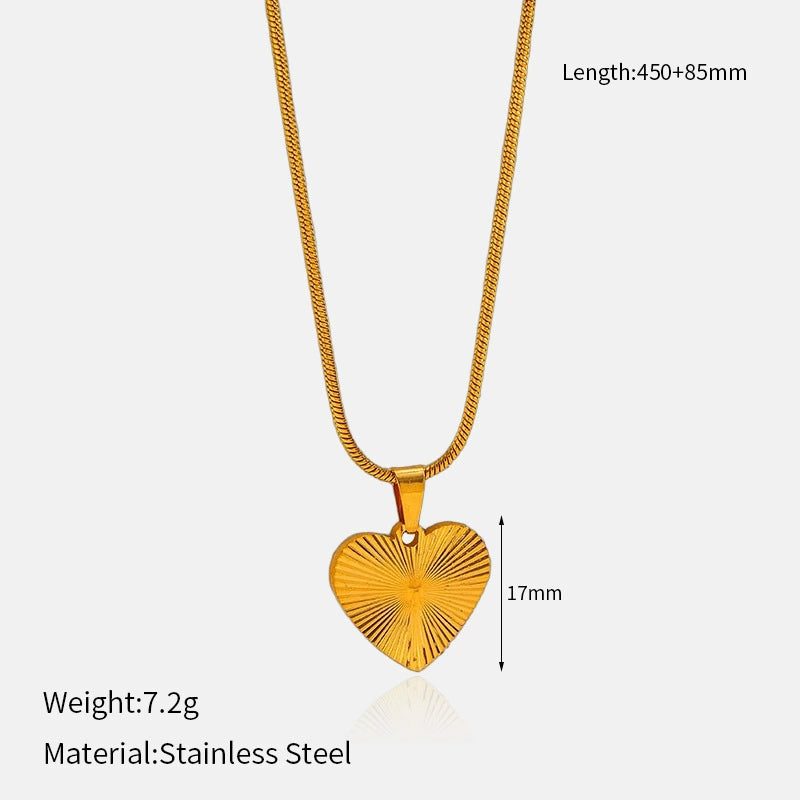 Geometric Pendant Gold Necklace