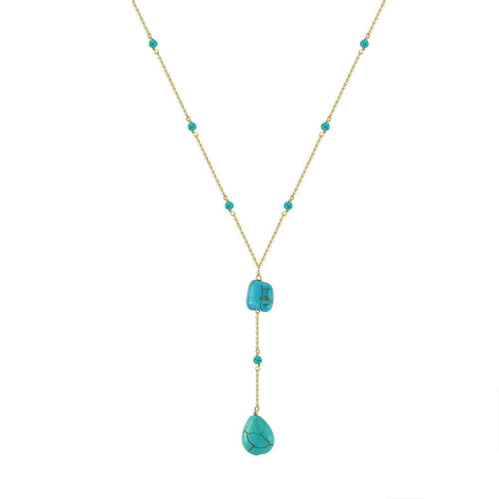 Azure Muse Turquoise Necklace-S925 Sterling Silver Luxury Collarbone Chain