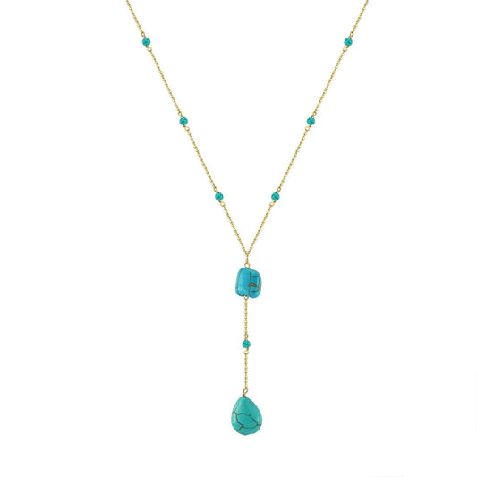 Azure Muse Turquoise Necklace-S925 Sterling Silver Luxury Collarbone Chain