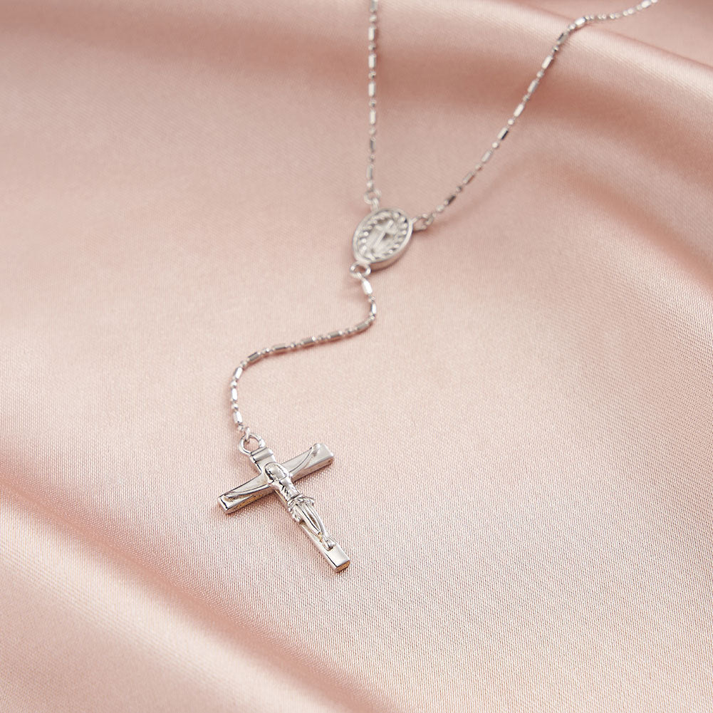 Nocturne Cross Necklace-S925 Sterling Silver