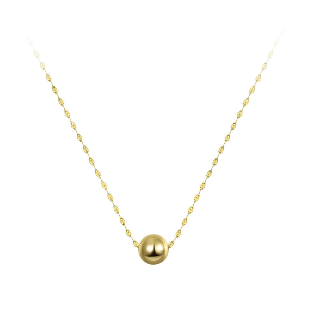 Orbit Sphere Long Necklace-S925 Sterling Silver