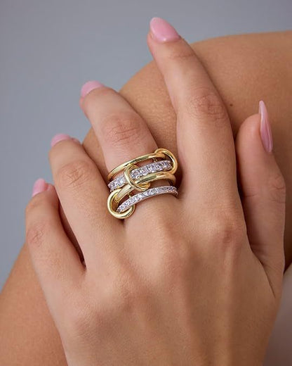 SparkLayer Four-Band Stacking Ring