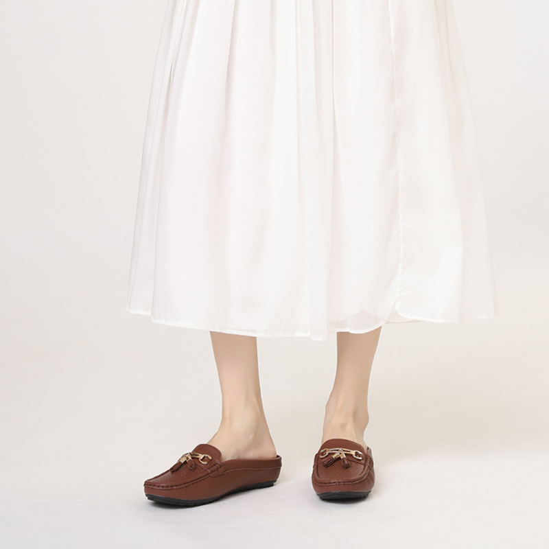 Fringe Comfort Wedge Slip-On Loafers