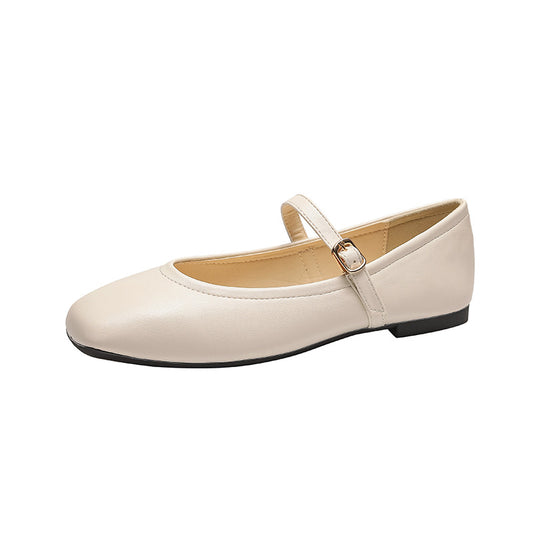 Adiffu French Retro Mary Jane Flats