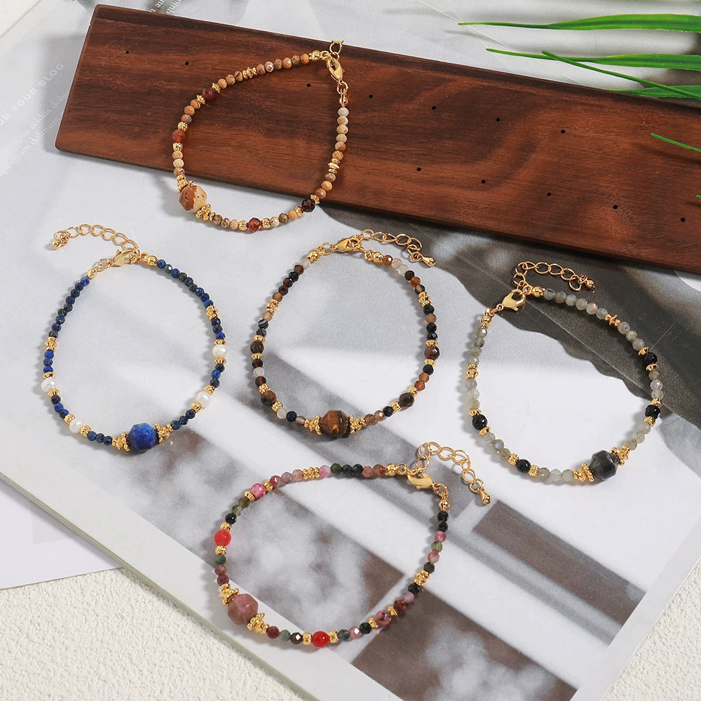 Adiffu Natural Stone Handcrafted Beaded Bracelet