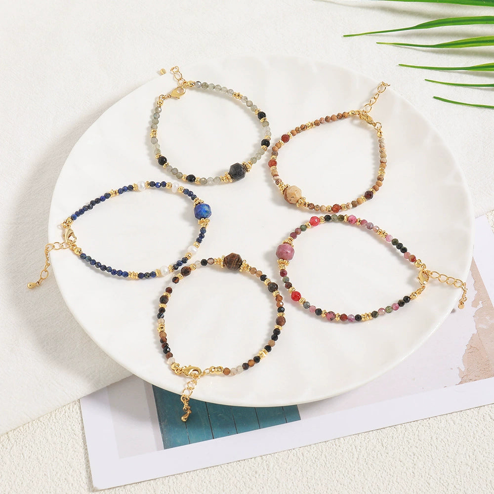Adiffu Natural Stone Handcrafted Beaded Bracelet