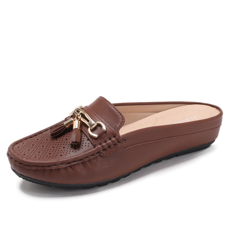 Fringe Comfort Wedge Slip-On Loafers