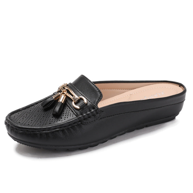 Fringe Comfort Wedge Slip-On Loafers