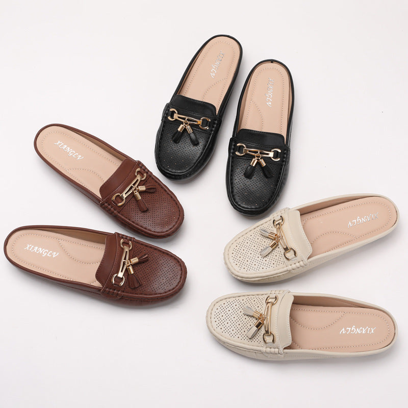 Fringe Comfort Wedge Slip-On Loafers