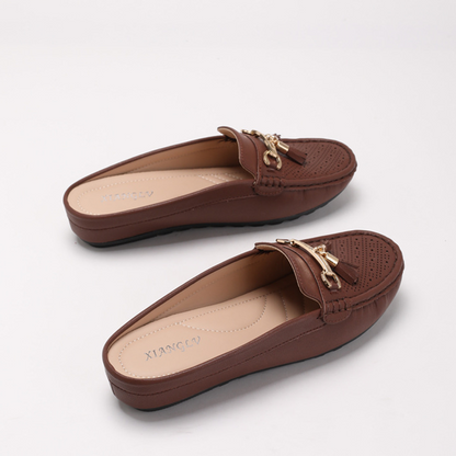 Fringe Comfort Wedge Slip-On Loafers