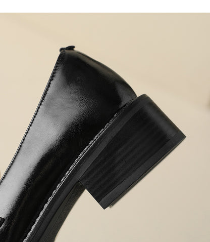 Adiffu Women’s French Retro Brown Loafers, Comfortable Slip-On Low-Heel Dress Shoes