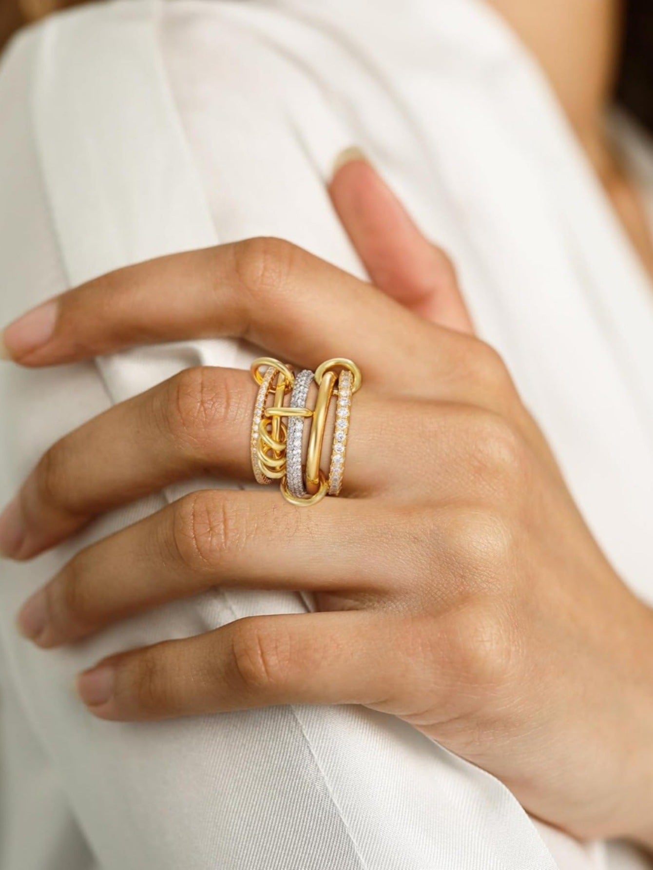 Aurora Muse Multi-Layer Stackable Ring