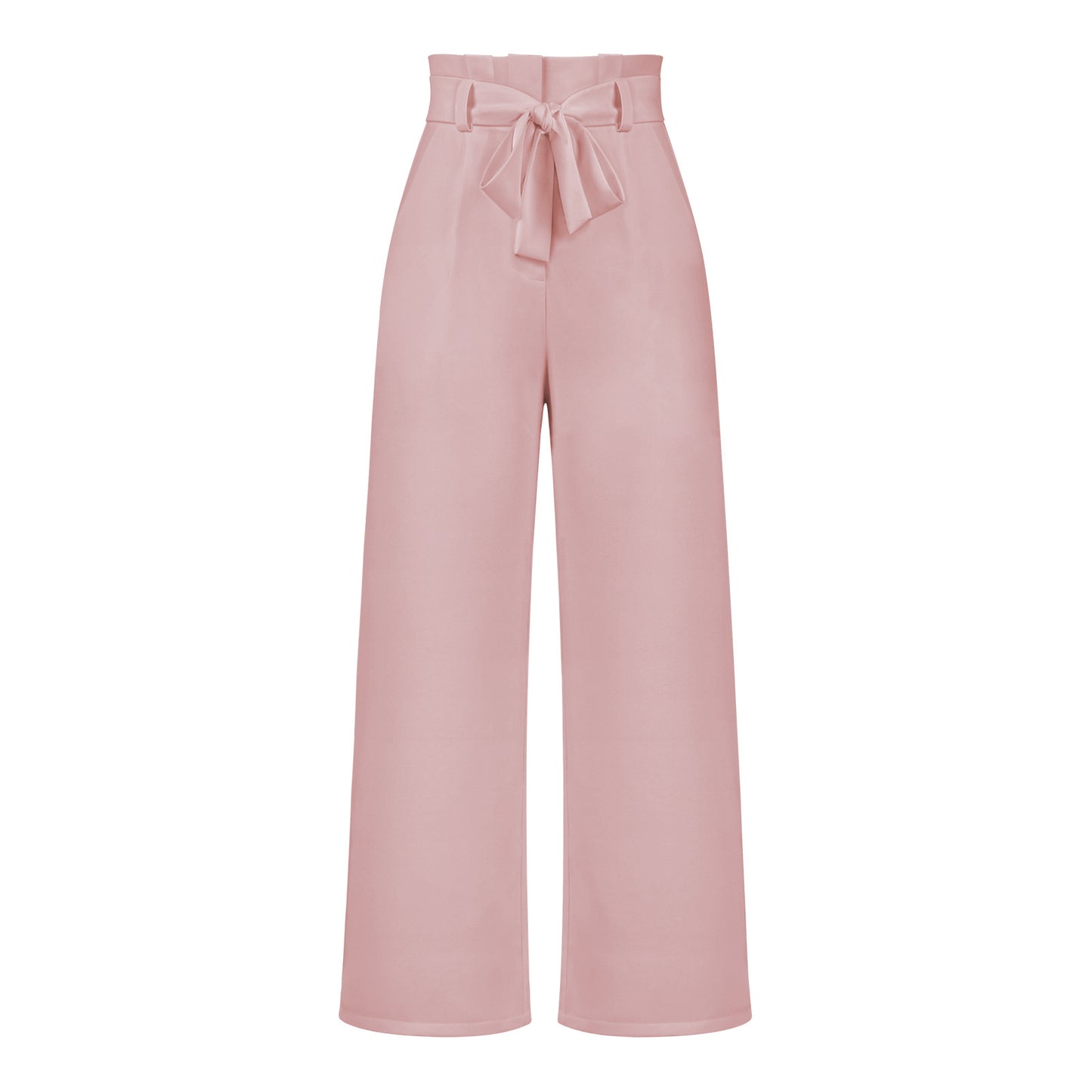 Adiffu Elegant Wide-Leg Work Trousers with Belt