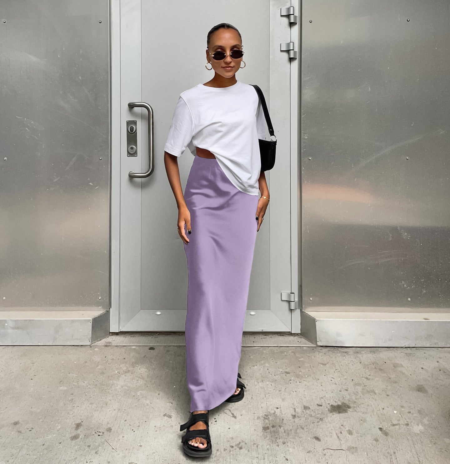 Luxe Satin Mermaid Maxi Skirt