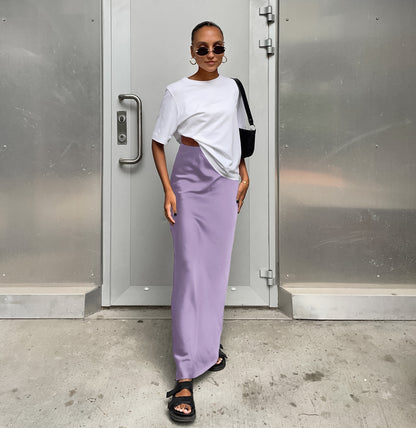 Luxe Satin Mermaid Maxi Skirt