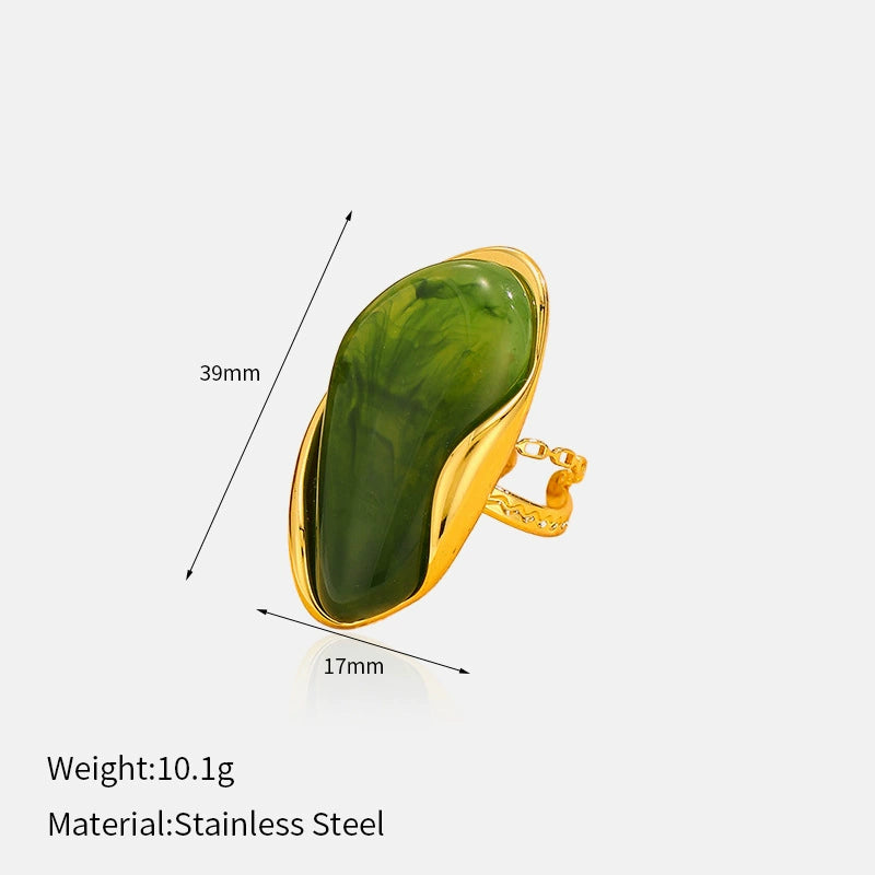 Minimalist Open Stainless Steel Ring for Women-Waterproof & Tarnish-Free