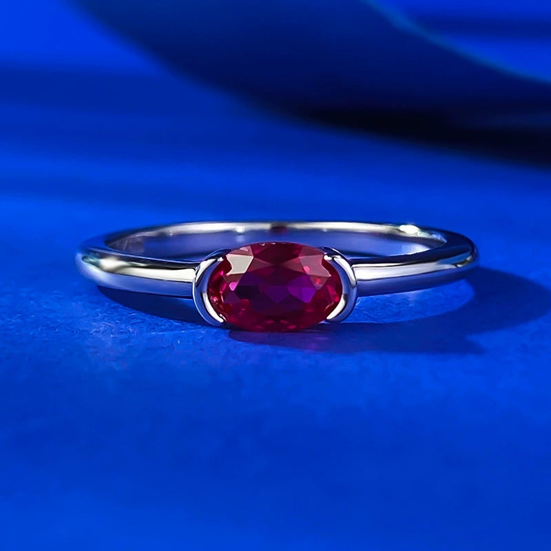 Minimal Color Spark Ring-S925 Sterling Silver Jewelry