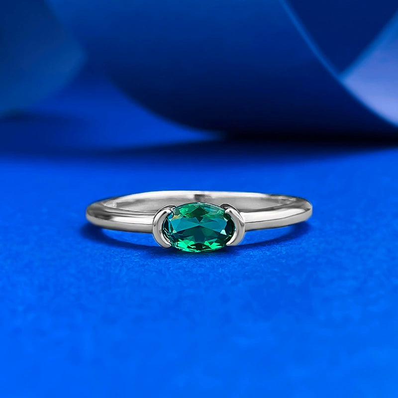 Minimal Color Spark Ring-S925 Sterling Silver Jewelry