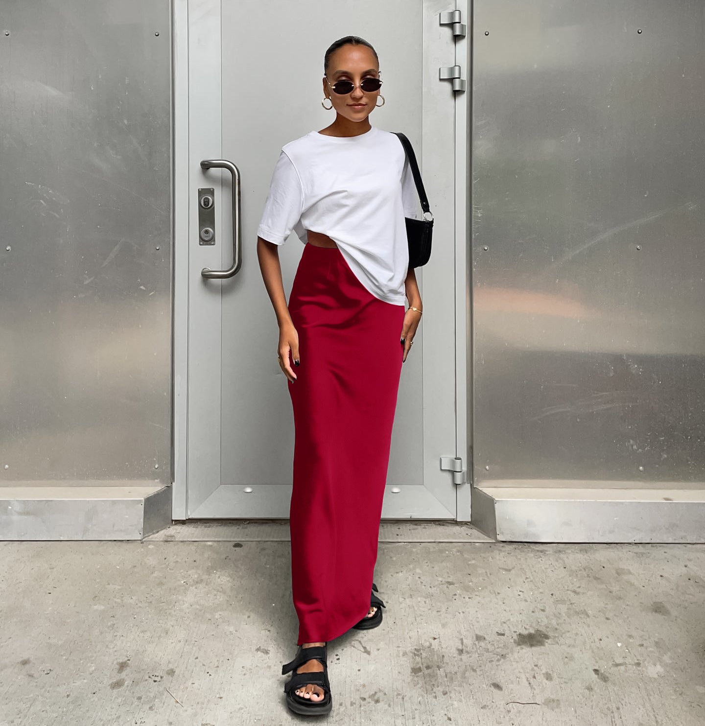 Luxe Satin Mermaid Maxi Skirt