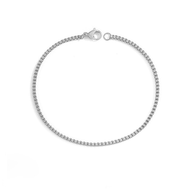 Adiffu Elegant Box Chain Bracelet