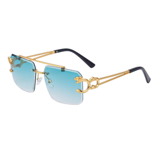 Adiffu Retro Rimless Sunglasses