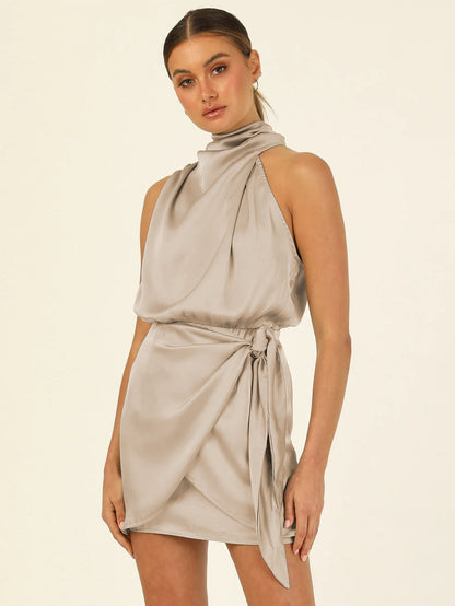 Adiffu Fashion Slim Sleeveless Dress