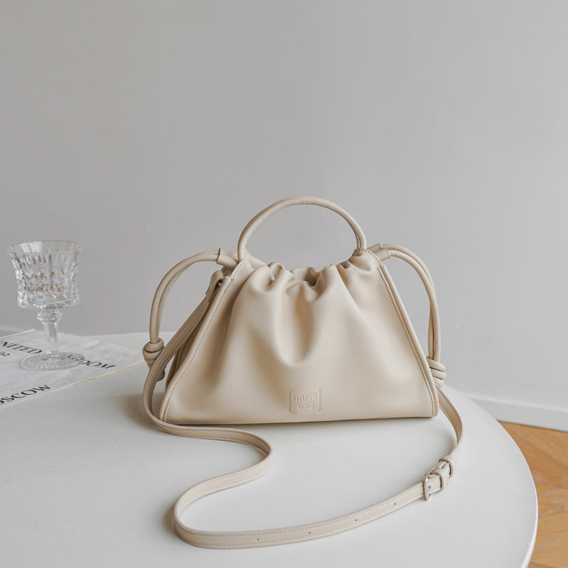 Soft Leather French Crossbody Bag